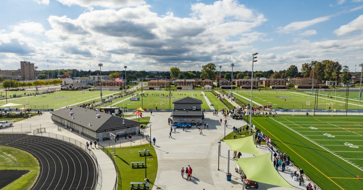 APBA Football Club tournament setup at the Pro Football Hall of Fame in  Canton, Ohio, August 2023 